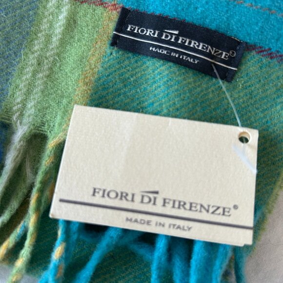 NWT Fiori Di Firenze Scarf Made in Italy 100% wool colourful - Picture 3 of 5